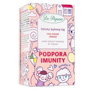 DR.POPOV Podpora imunity, dětský bylinný čaj, 30 g, 20 nálevových sáčků